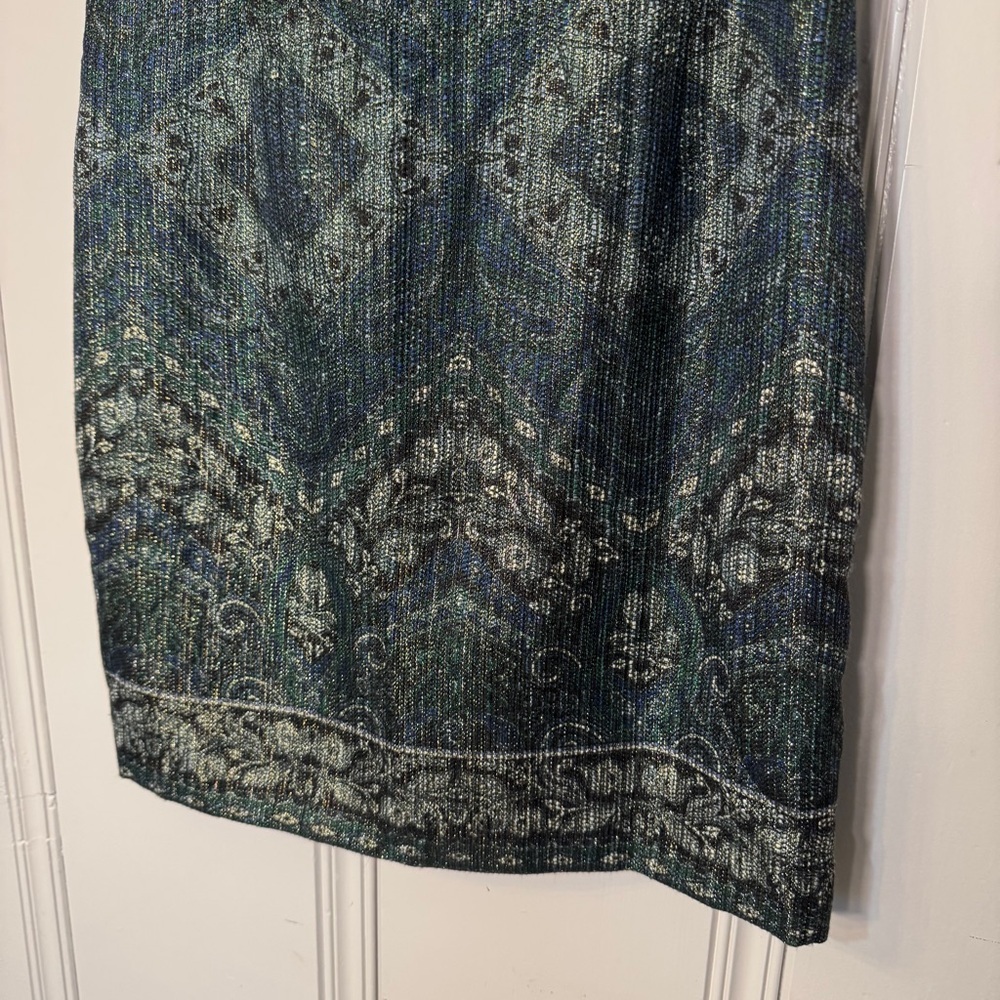 Antonio Melani metallic shift dress Cowl neckline Size 10 Party Event Evening‎ - Picture 5 of 14